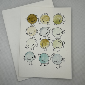 WaterColorHandpaintedBirdGreetingCardBlank1