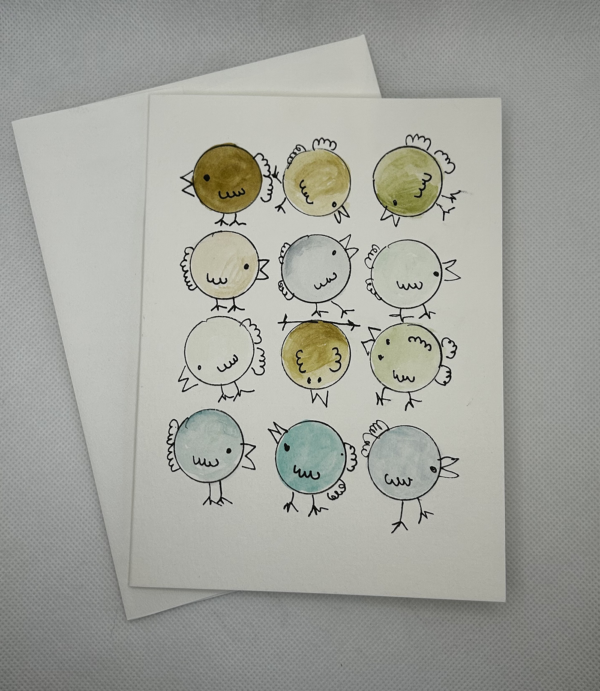 WaterColorHandpaintedBirdGreetingCardBlank1