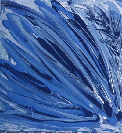 Blue Flower-ByDarickDronzek-8x8AcrylicCanvas