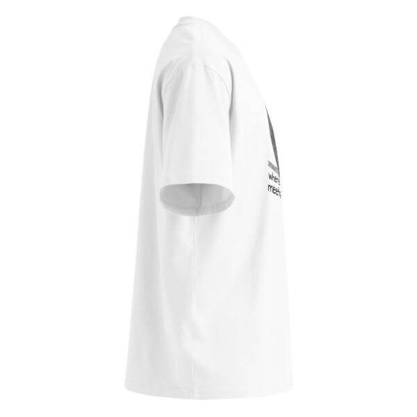 Unisex organic oversized high neck t-shirt - Image 3